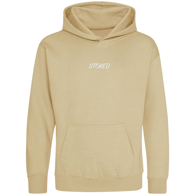 Kids Lightweight Script Hoodie Desert Sand