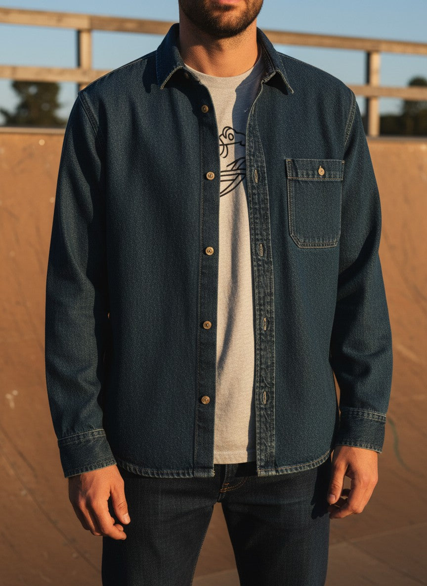 Martinez Denim Overshirt Vintage Indigo