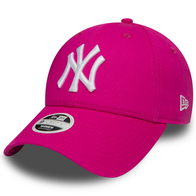 Womens New York Yankees 9Forty Pink/Optic White