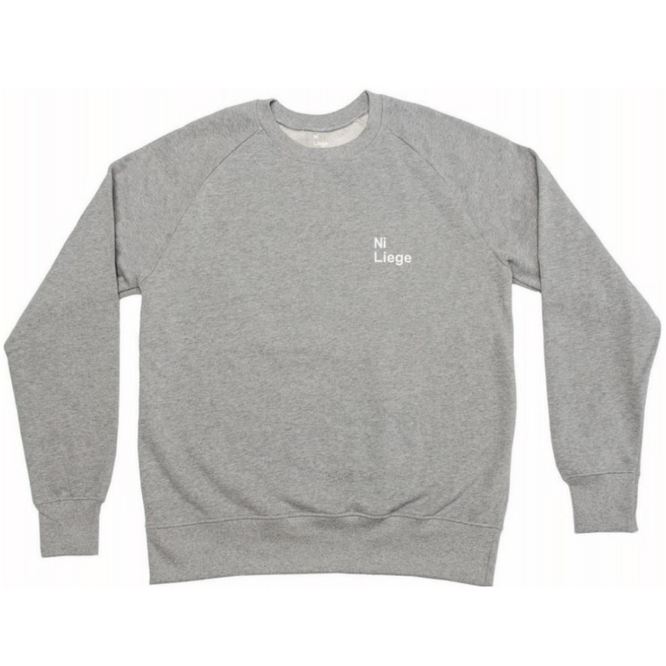 Basic Logo Crew Sweater Grey