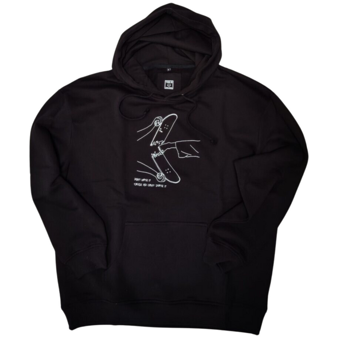 Can't Skate Hoodie Black