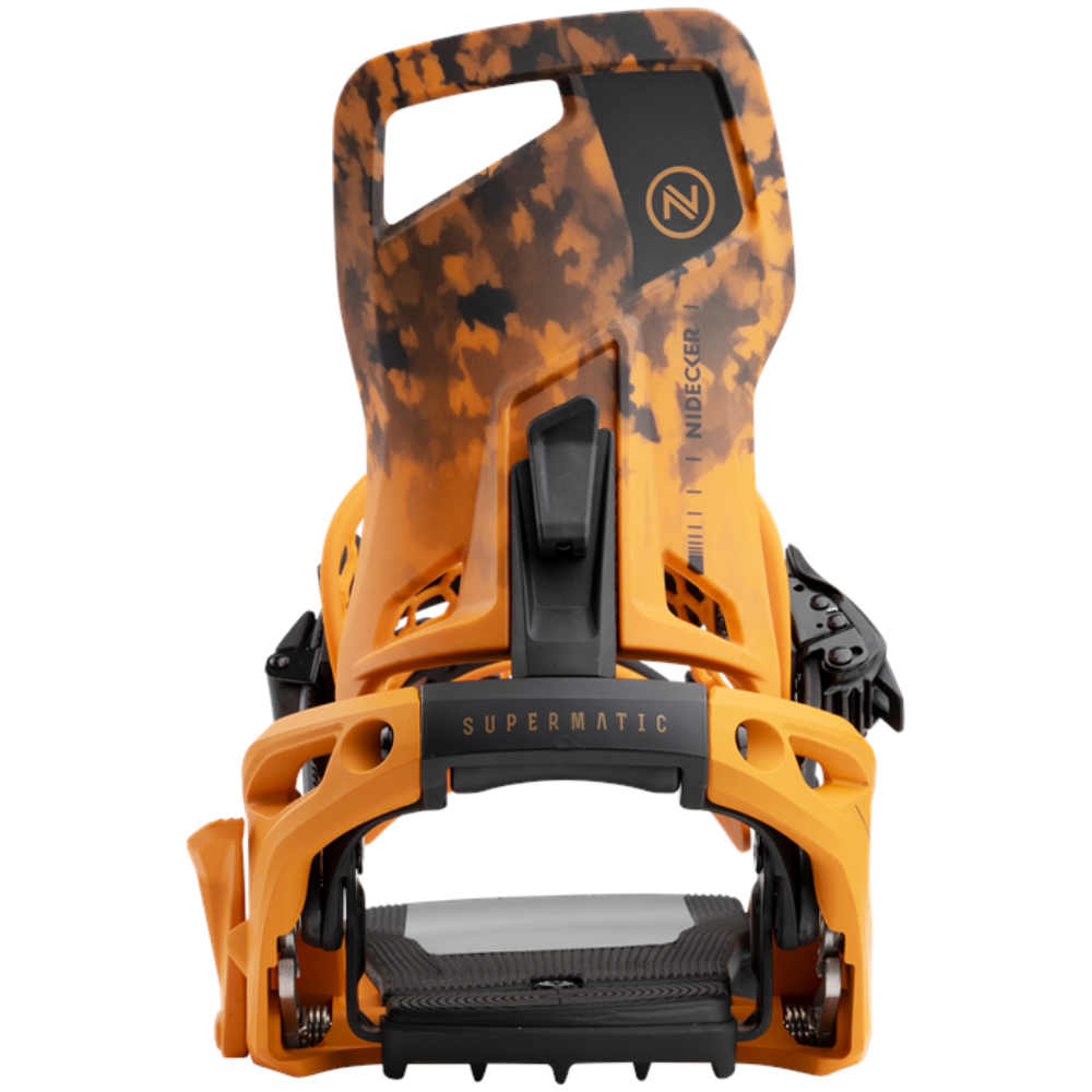 Nidecker Supermatic 2025 Dune Orange Snowboard Bindings
