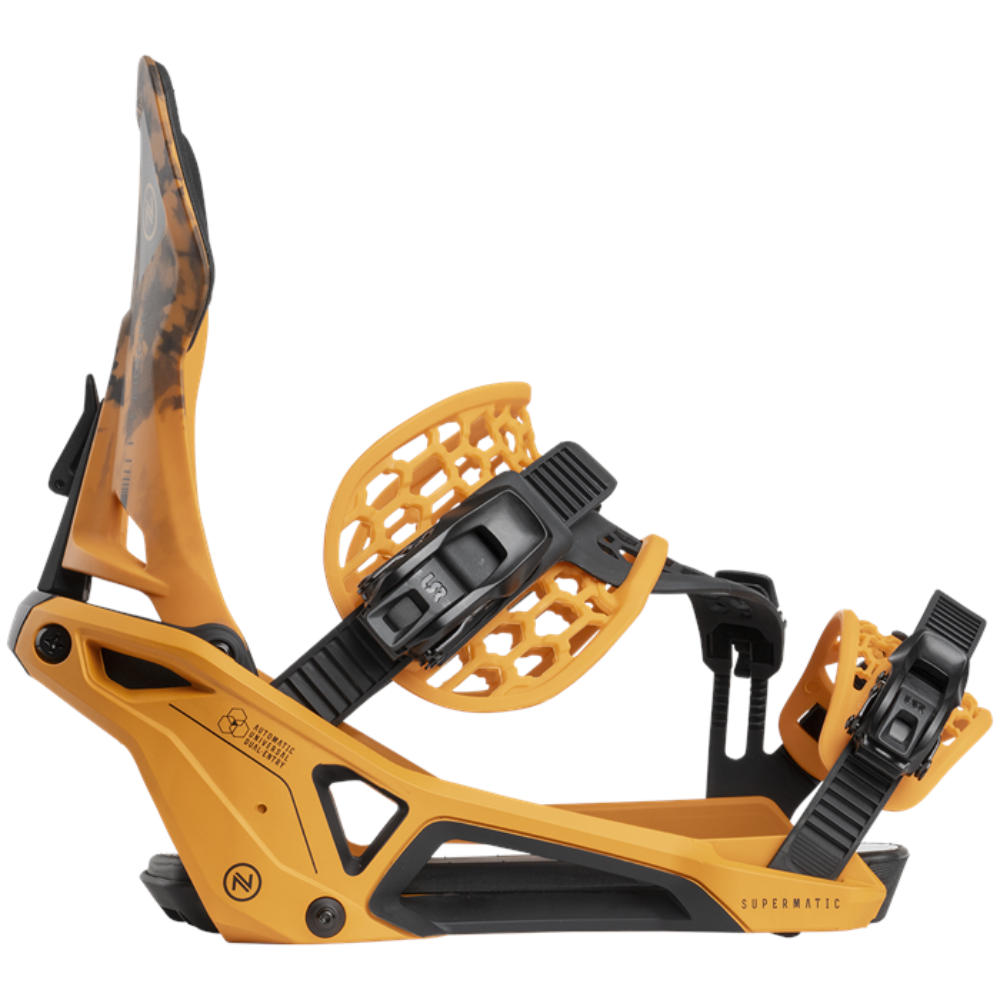【ふるさと割】 2025 Supermatic Nidecker Dune Bindings Snowboard Orange スノーボード