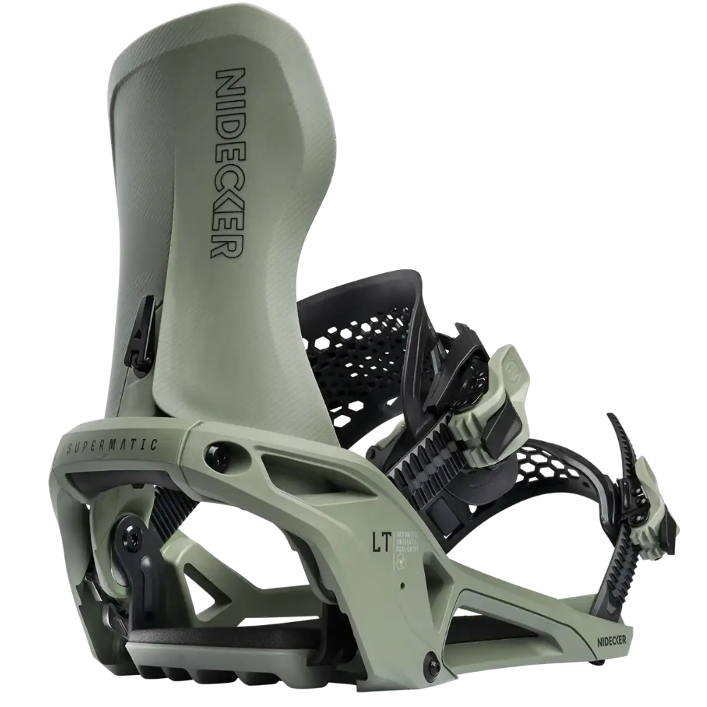 Nidecker Supermatic LT Olive 2026 Snowboardbinding – Stoked Boardshop Nidecker Supermatic LT Olive 2026 Snowboardbinding – Stoked Boardshop