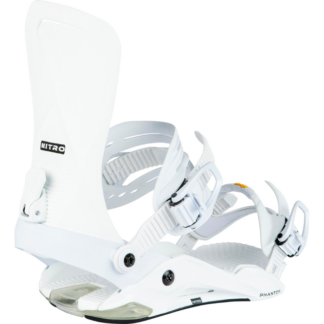 Phantom White 2024 Snowboard Bindings