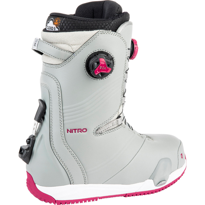 Chaussures de snowboard Dynasty BOA Iron/White 2024 pour femmes