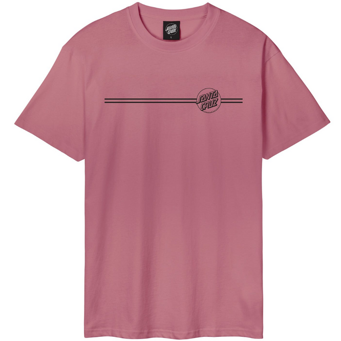 Opus Dot Stripe T-shirt Dusty Rose