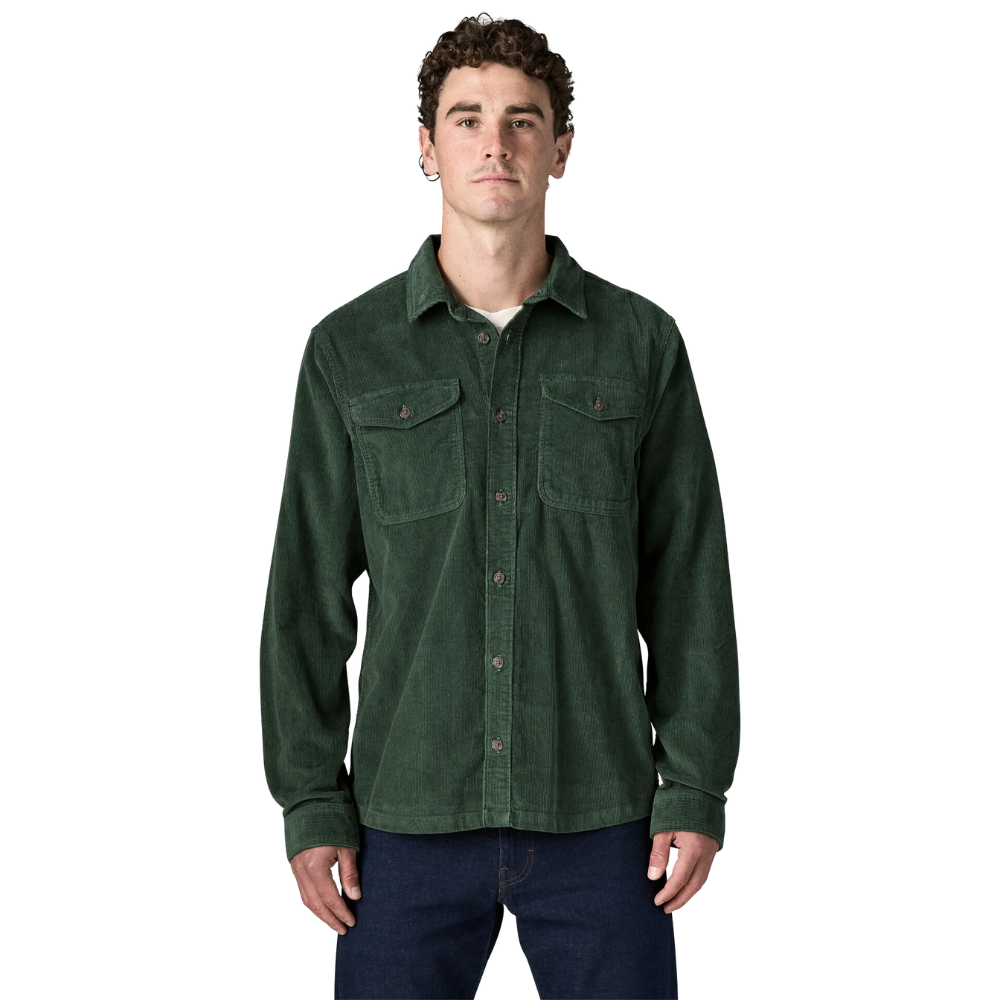 Corduroy Longsleeve Shirt Canopy Green