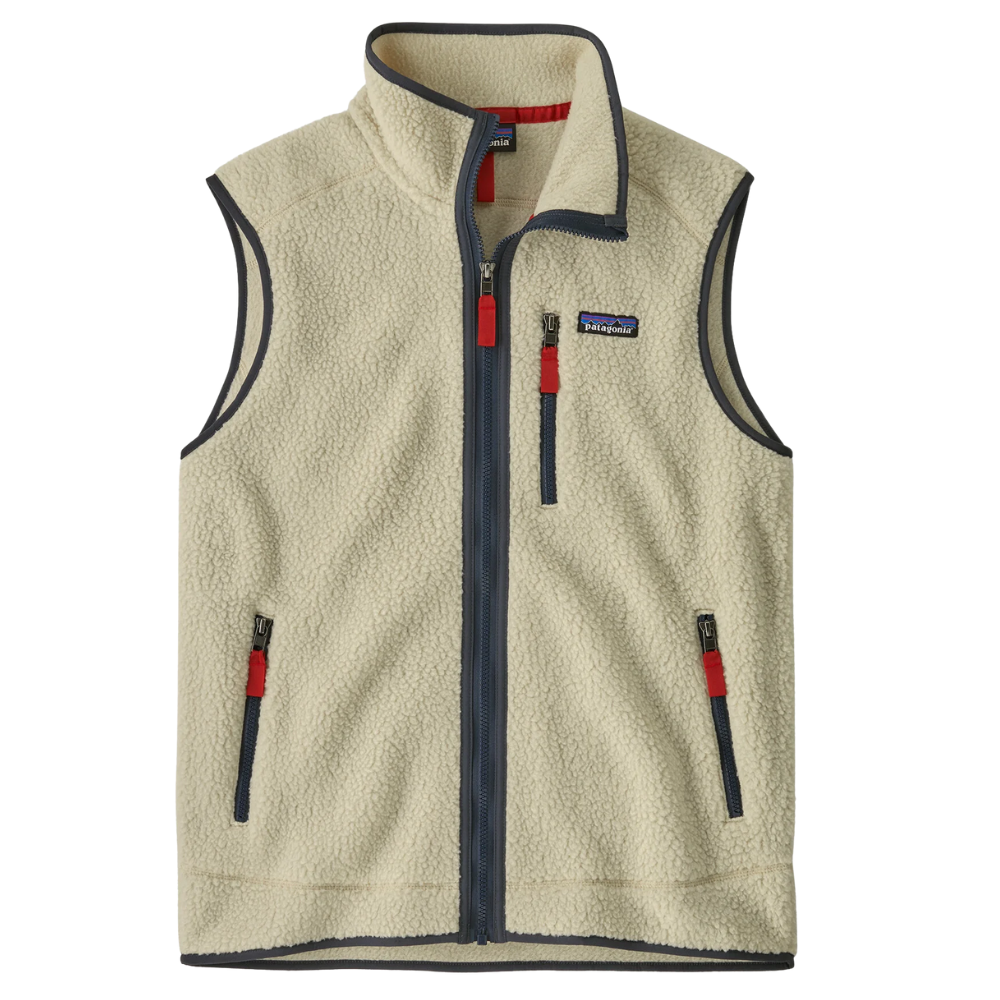 Retro Pile Fleece Vest Pelican/Smolder Blue