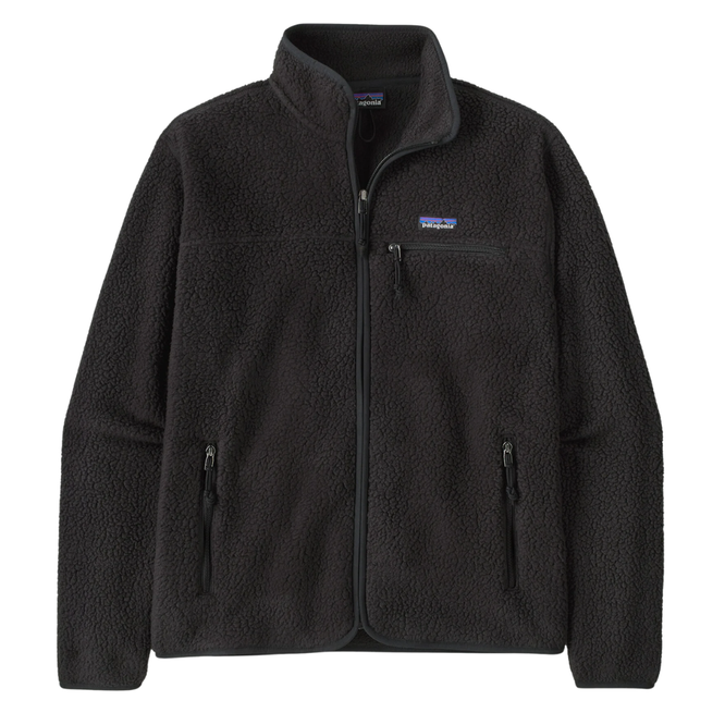 Retro Pile Jacket Black