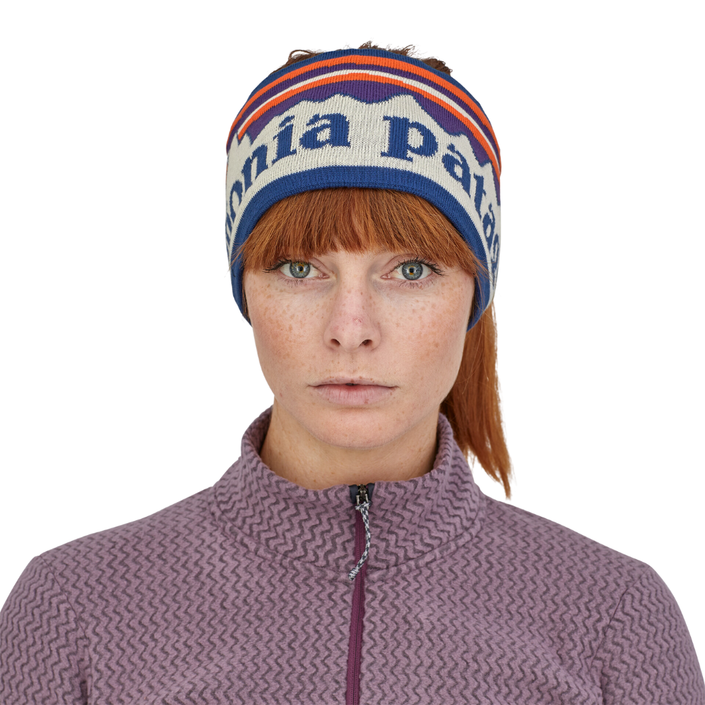 Womens Powder Town Headband Fitz Roy Sunrise Knit: Birch White