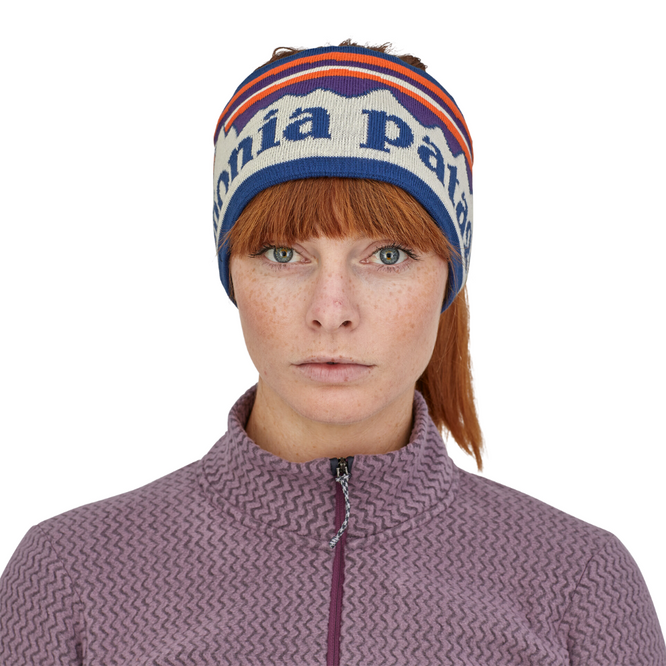 Womens Powder Town Headband Fitz Roy Sunrise Knit : Birch White
