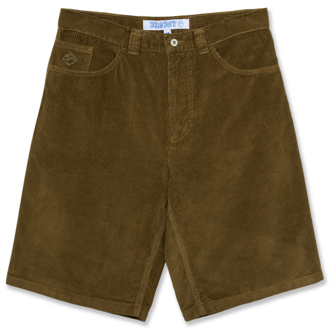 Big Boy Cord Shorts Brass