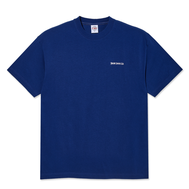 Contrast Doodle T-Shirt Ultramarine/White