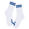 Happy Sad Rib Socks White/Navy