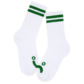 Happy Sad Rib Socks White/Navy