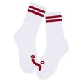 Happy Sad Rib Socks White/Navy