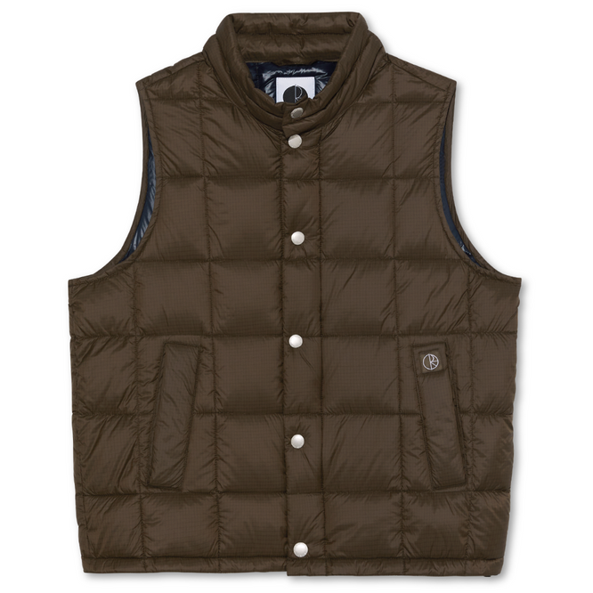 Lightweight Puffer Vest Brown