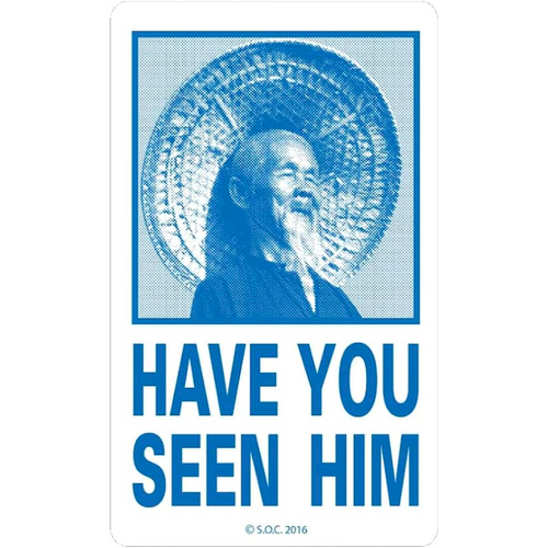 Have You Seen Him Sticker Blue