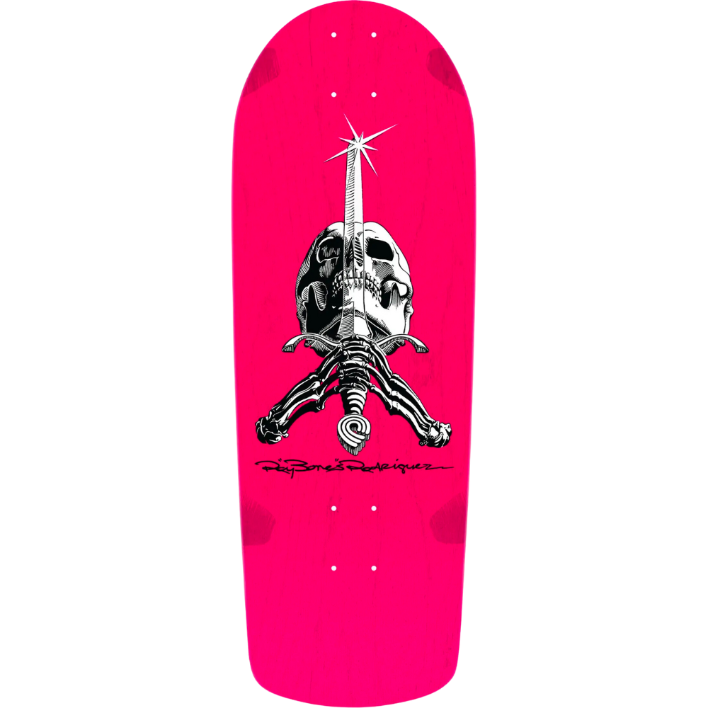 OG Ray Rodriguez Snub Skull & Sword 10.0" Pink Skateboard Deck