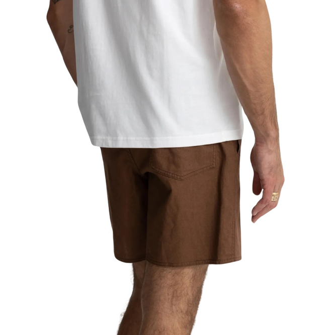 Classic Linen Jam Shorts Chocolate