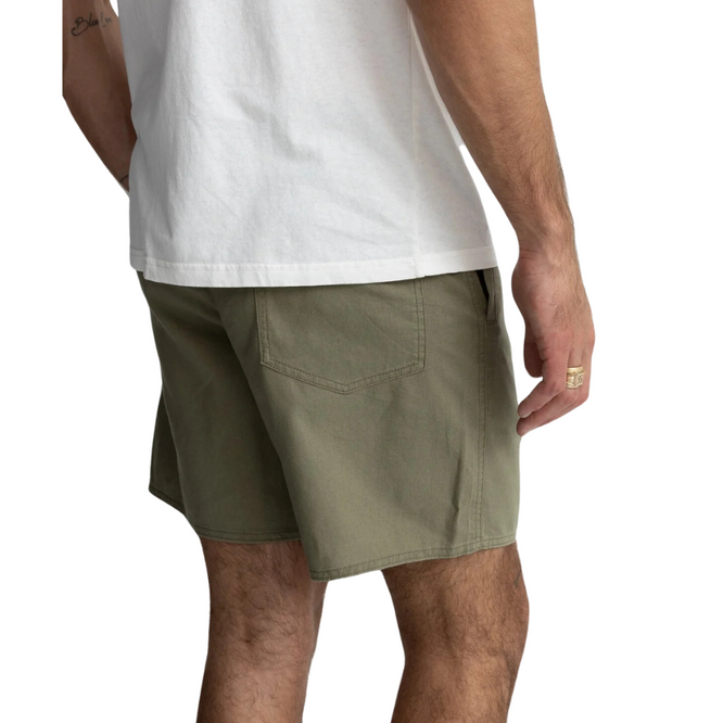 Short Jam en lin classique Olive