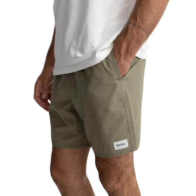 Classic Linen Jam Shorts Olive