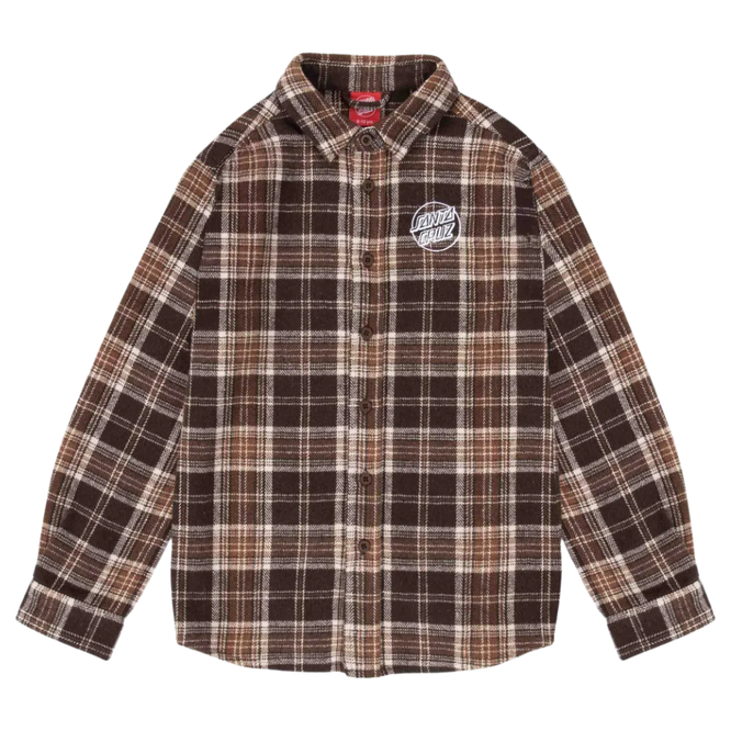 Kids Chopper Longsleeve Shirt Brown Check