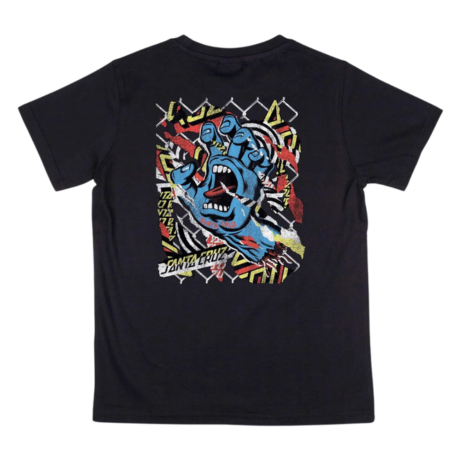 Kids Damaged Hand T-Shirt Black