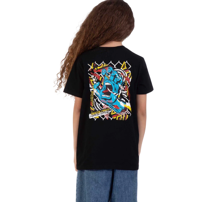 Kids Damaged Hand T-Shirt Black
