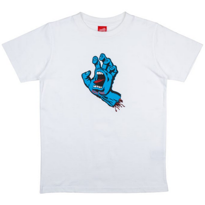 Kids Screaming Hand T-shirt White