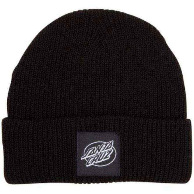 Oval Dot Mono Beanie Black