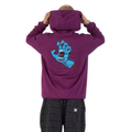 Screaming Hand Chest Hoodie Storm Grey