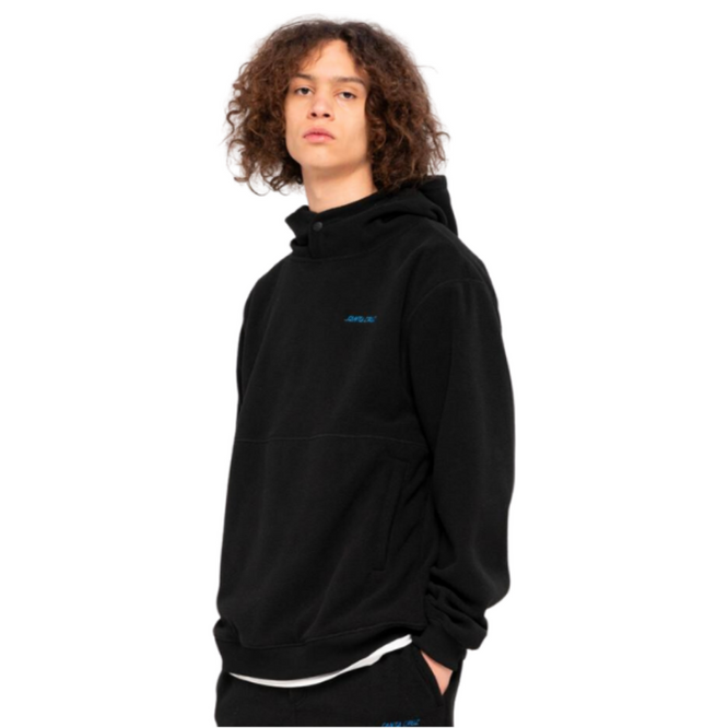 Strip Polar Hoodie Black