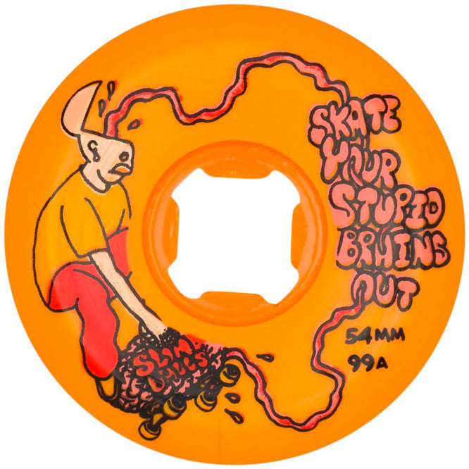 Roues de skateboard Stupid Brains Speed Balls Orange 99a 54mm
