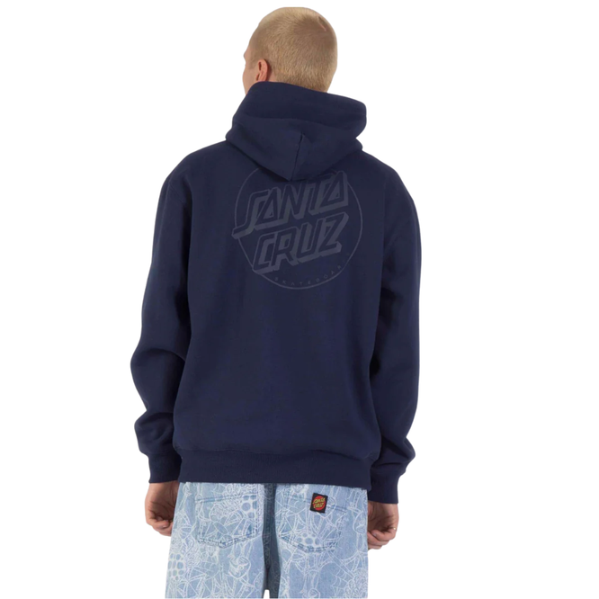 Tonal Opus Dot Stripe Hoodie Midnight Blue