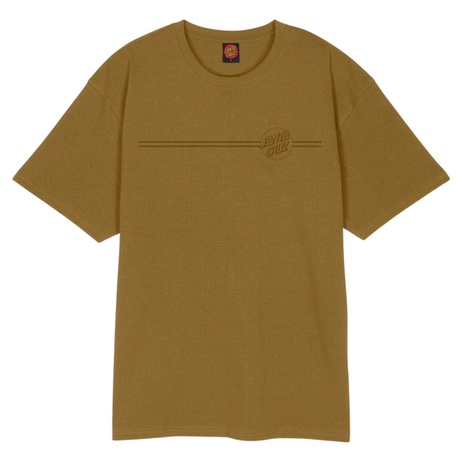 Tonal Opus Dot Stripe T-Shirt Bronze