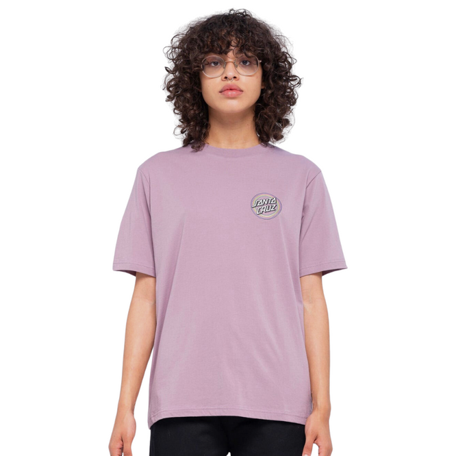 Womens Bow Dot T-Shirt Lilac Chalk