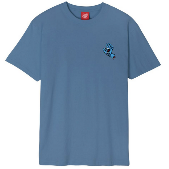 T-shirt poitrine Screaming Hand Dusty Blue