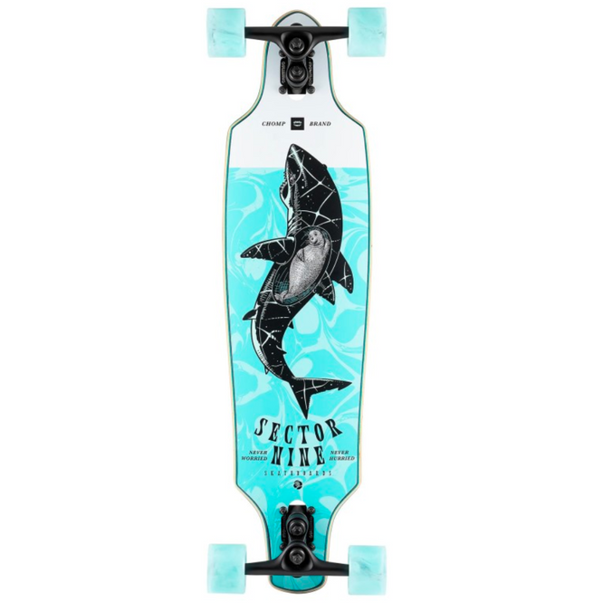 Roundhouse Great White Longboard 34" White/Blue