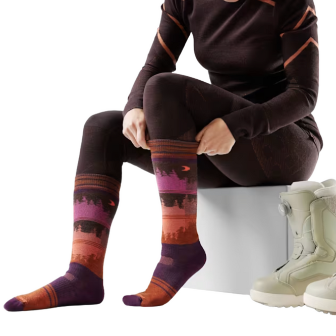Chaussettes de snowboard Twilight Vista OTC pour femmes Purple Iris