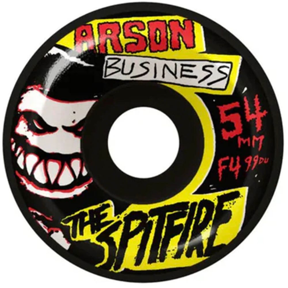 F4 Arson Business Conical 54mm 99a Skateboard Wheels