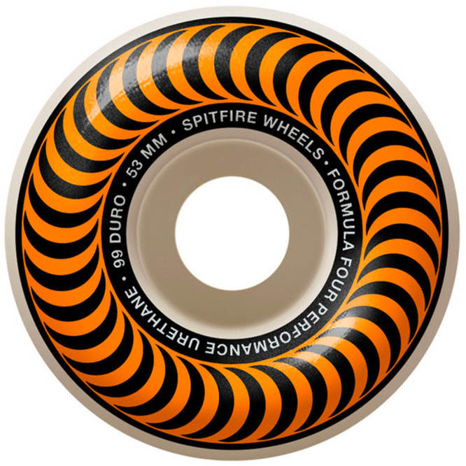 F4 Classic Orange 53mm 101a Skateboard Wheels