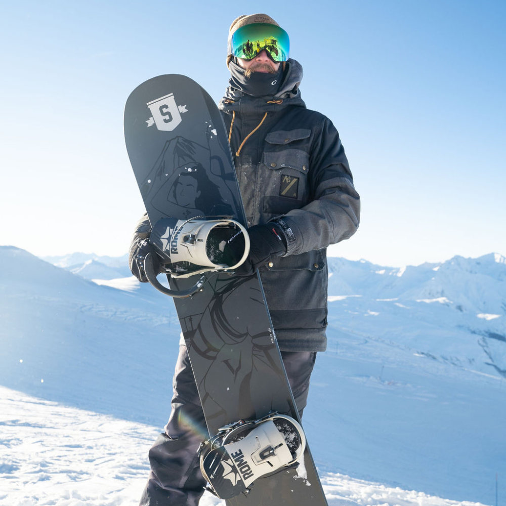 Snowboard Black LP 157W + Transfer Black Snowboard Bindings + Pipe Snowboard Bag Steel Grey 157