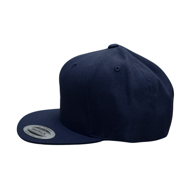 Classic Shield Snapback Cap Dark Navy