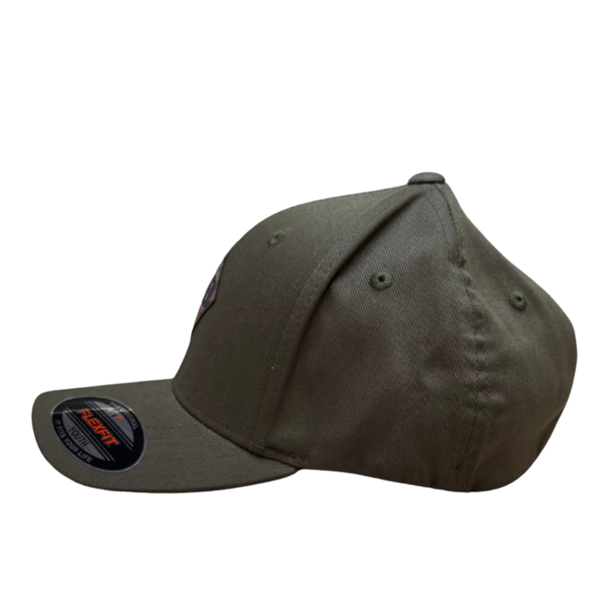 Kids Alpine Fitted Cap Olive