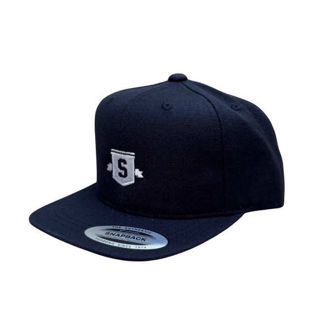 Kids Classic Shield Snapback Cap Dark Navy
