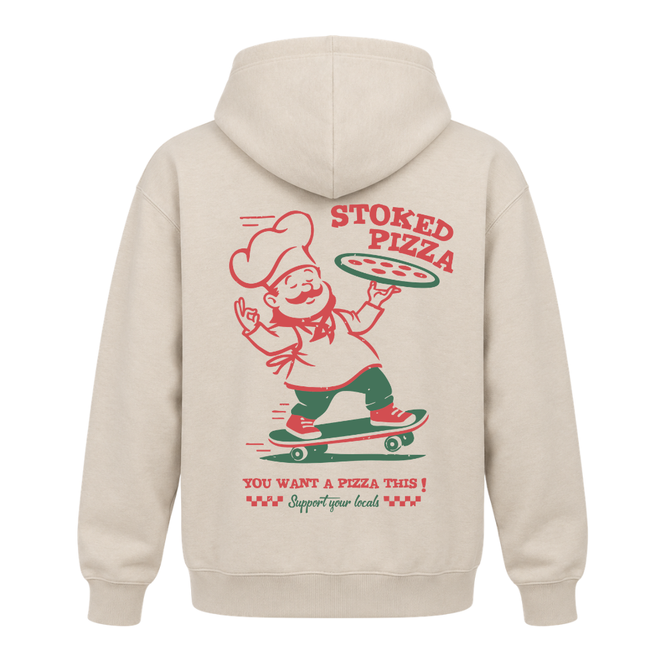 Kids Want a Pizza This Hoodie Natural Stone
