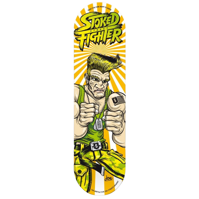 Planche de skateboard Stoked Street Fighter Yellow