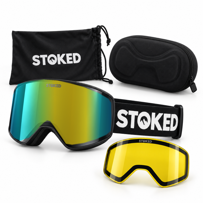 Summit HD Revo Gold + Yellow Lens 2027 Ski & Snowboard Goggles